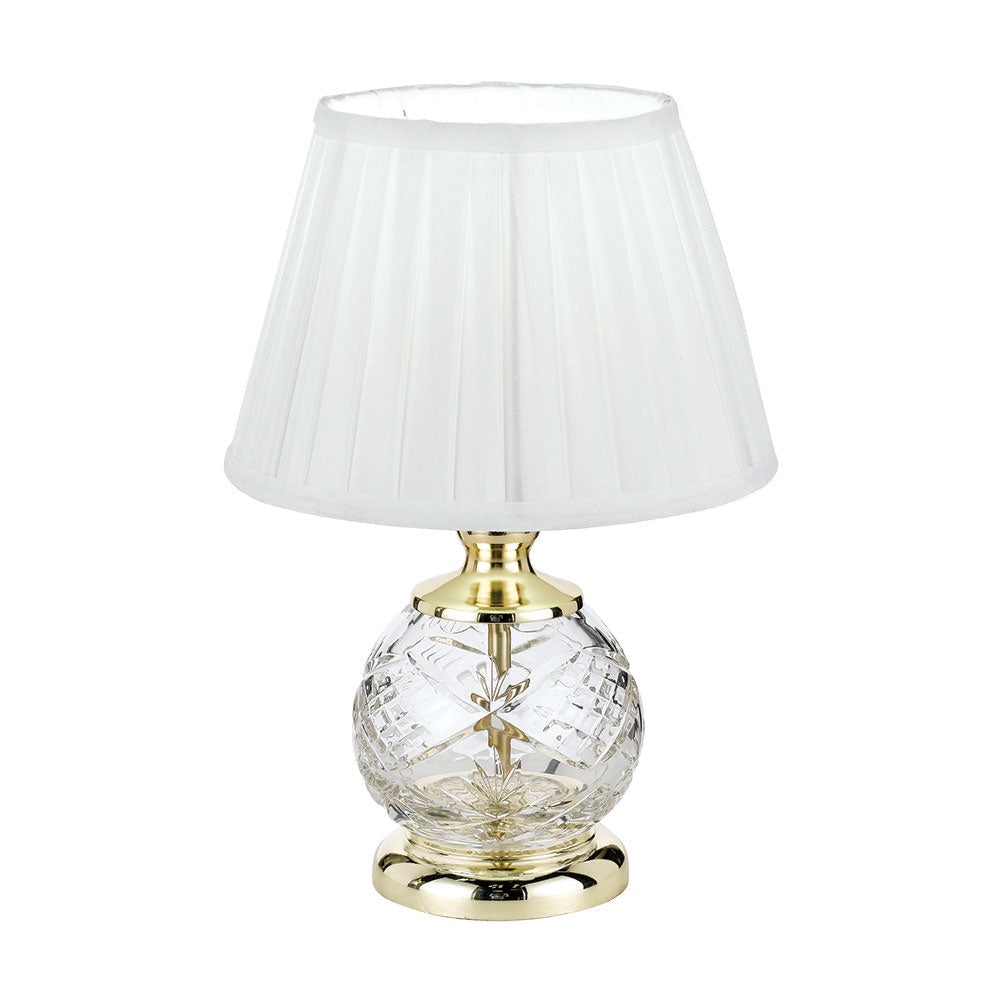 Vivian Crystal Table Lamp Gold/White
